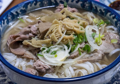 Close-up of food in bowl.