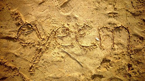 Full frame shot of sand