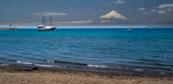 Scenic view of sea against sky