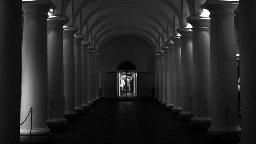 Corridor of historic building