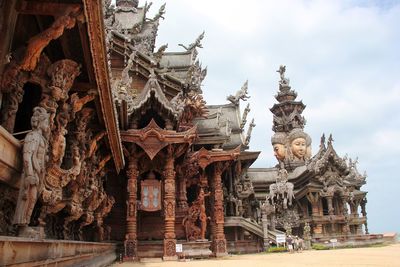 Exterior of traditional building against sky