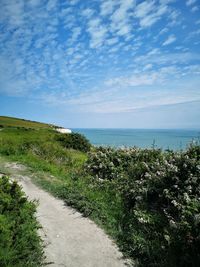 Scenic view of sea against sky