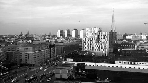 Modern cityscape against sky