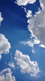 Low angle view of clouds in sky