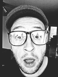 Close-up portrait of young man