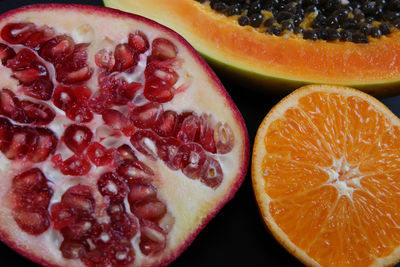 Close-up of orange slices