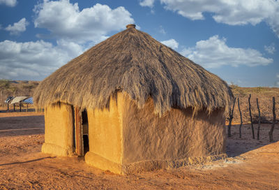 Exterior of traditional building against sky