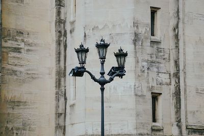 Low angle view of statues on building