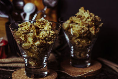 Close-up of drink on table