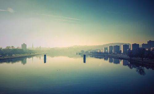 View of city at waterfront