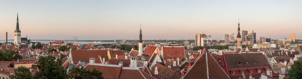 Panoramic view to tallinn, estonia