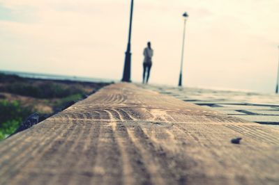 Surface level of boardwalk