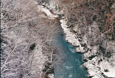 High angle view of beach