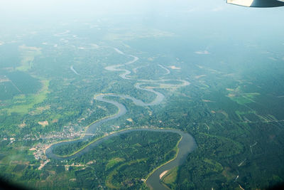 Aerial view of landscape