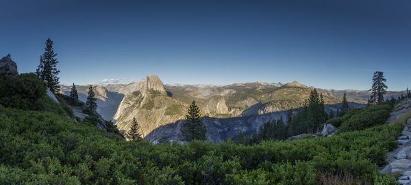 Scenic view of landscape against clear sky