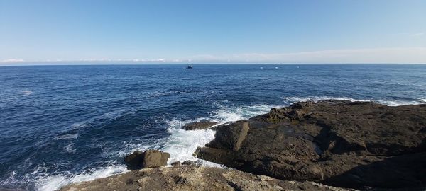 Scenic view of sea against sky