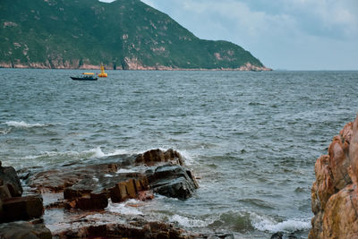 Scenic view of sea against sky