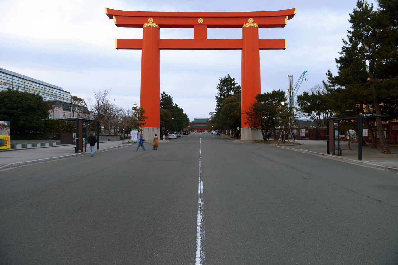 VIEW OF CROSS ON ROAD