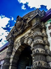 Low angle view of historical building