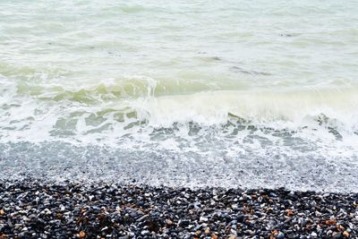 Scenic view of sea waves