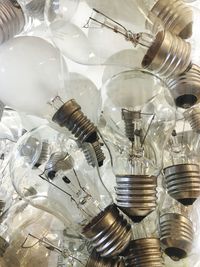 Close-up of light bulbs