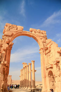 Palmira, syria. ruins of an old city. ii thousand years bc. the pearl of syria.