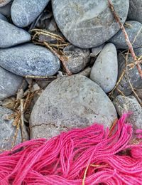 Full frame shot of rocks on beach