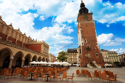 Low angle view of historical building against sky