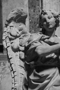Close-up of angel statue