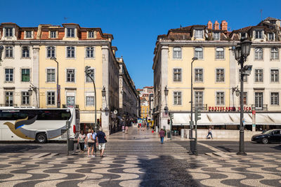 Group of people on city street