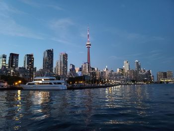 View of city at waterfront