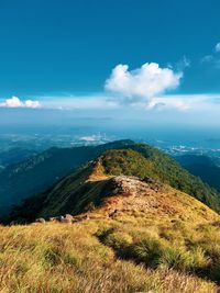 Scenic view of landscape against sky