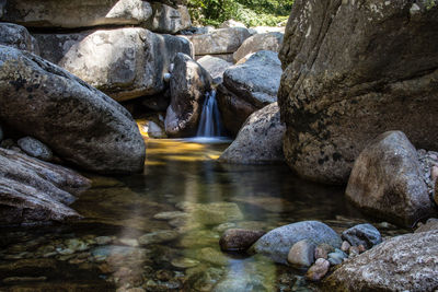 River amidst rocks