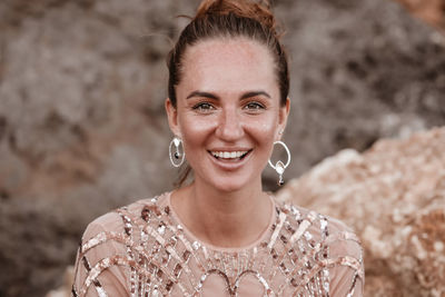 Portrait of a smiling young woman