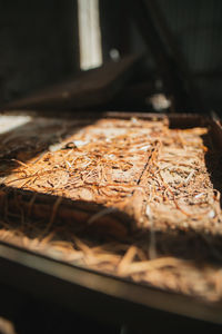 High angle view of food on table