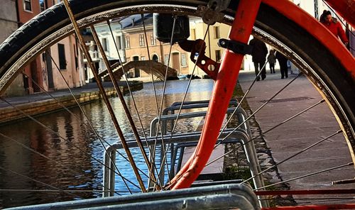 Close-up of a boat in water