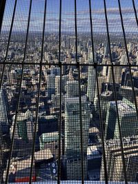 Low angle view of modern buildings against sky