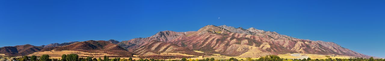 Logan valley landscape views including wellsville mountains, nibley, hyrum, wasatch range utah usa