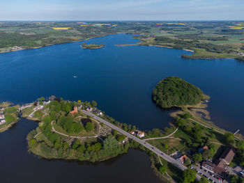 Aerial view of skanderborg city