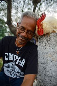 Portrait of man smiling