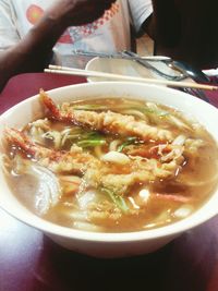 Close-up of food in bowl