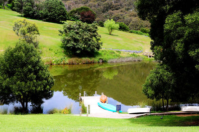 Scenic view of lake