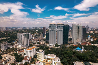 Cityscape against sky