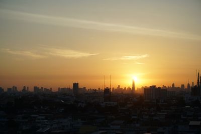 Cityscape at sunset