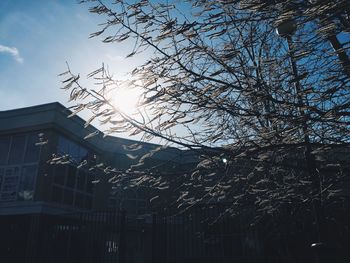 Low angle view of built structure against the sky