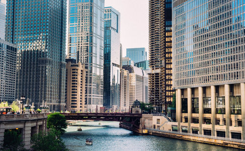 View of modern buildings in city