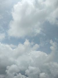 Low angle view of clouds in sky