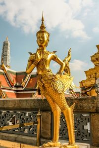 Low angle view of statue