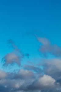 Low angle view of clouds in sky