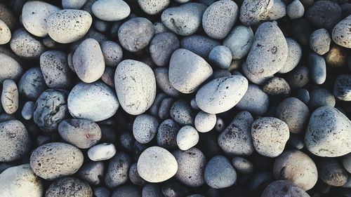 Full frame shot of pebbles